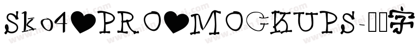 Sko4 PRO MOCKUPS字体转换